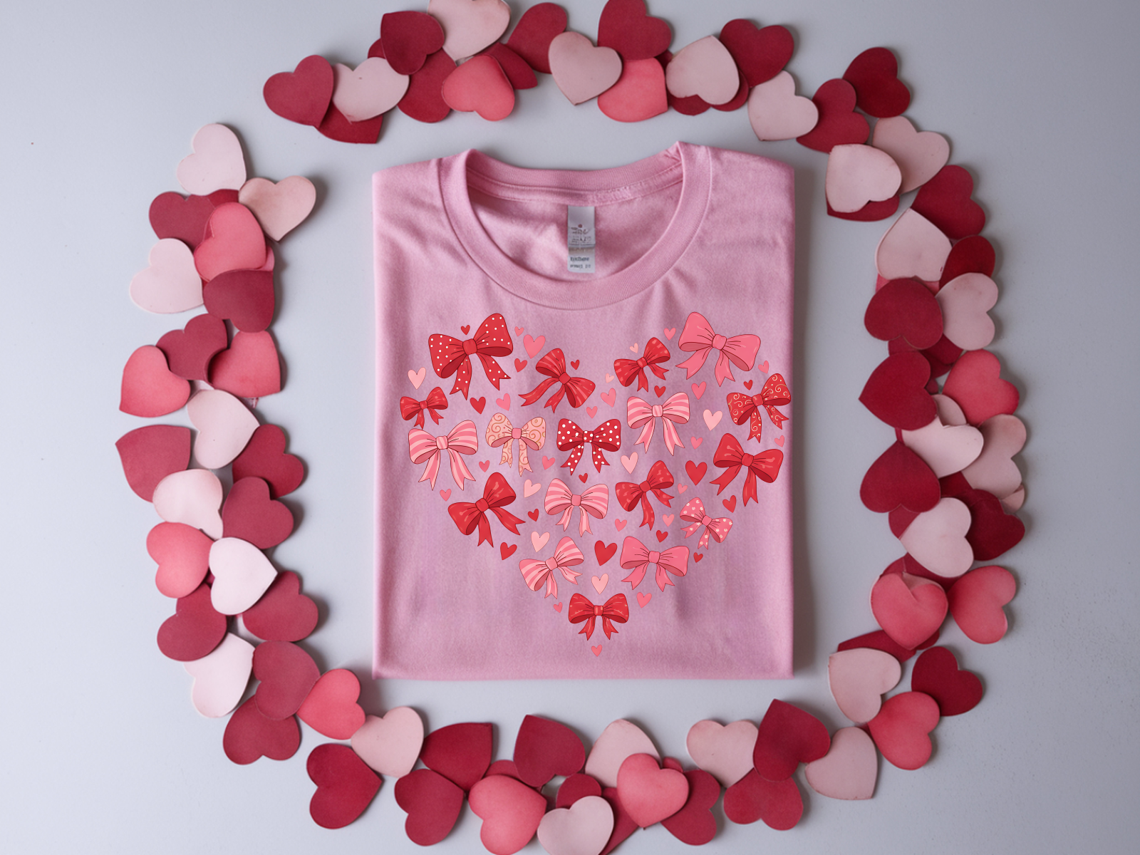 Bows Mandala Heart T-Shirt