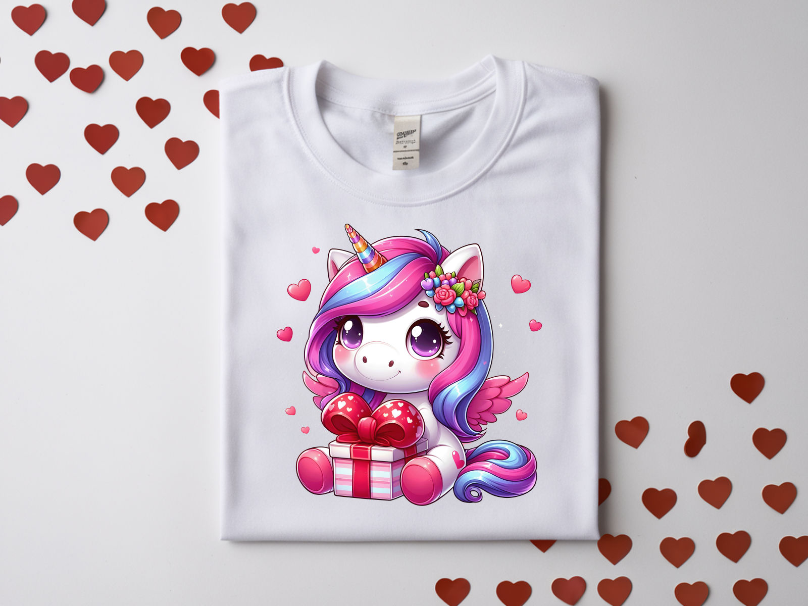 Valentine's Day Unicorn Top