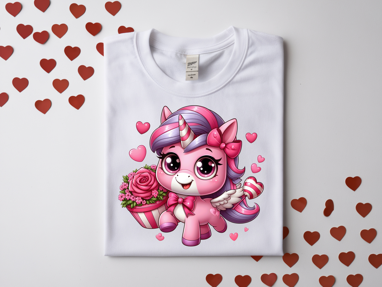 Valentine's Day Unicorn Top