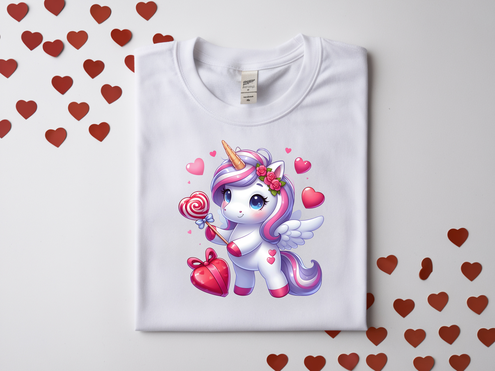 Valentine's Day Unicorn Top