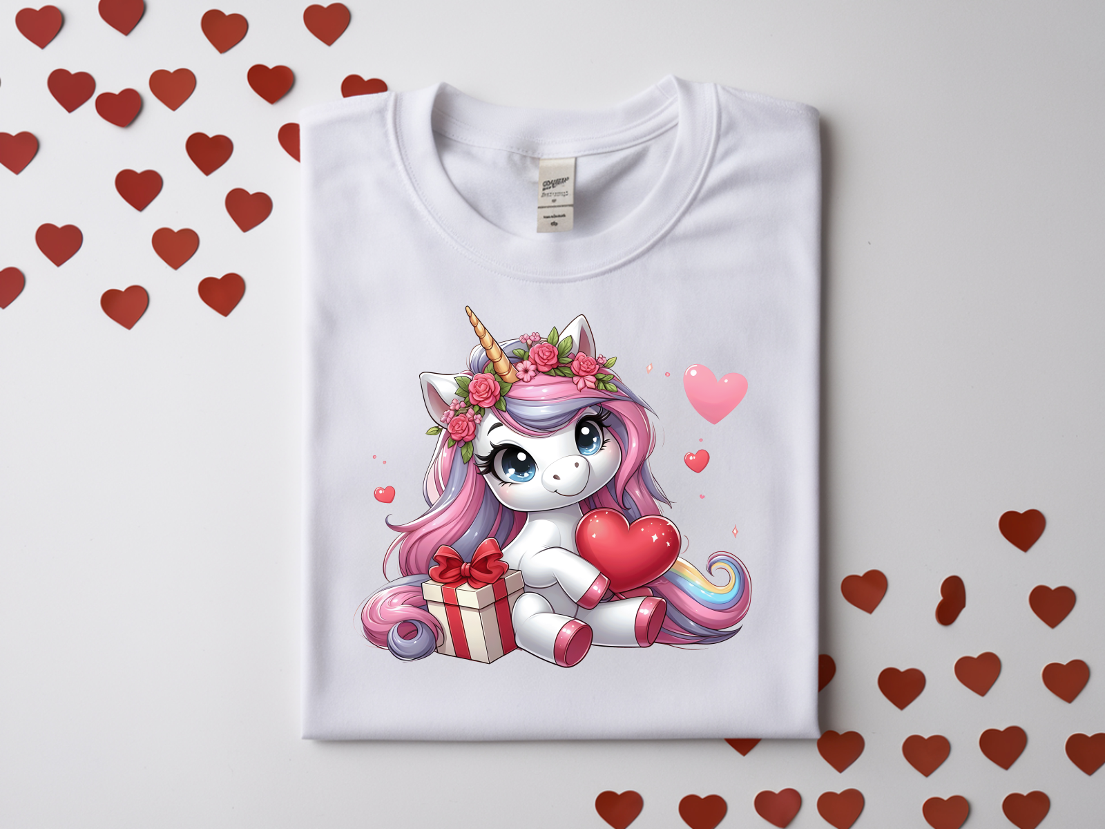 Valentine's Day Unicorn Top