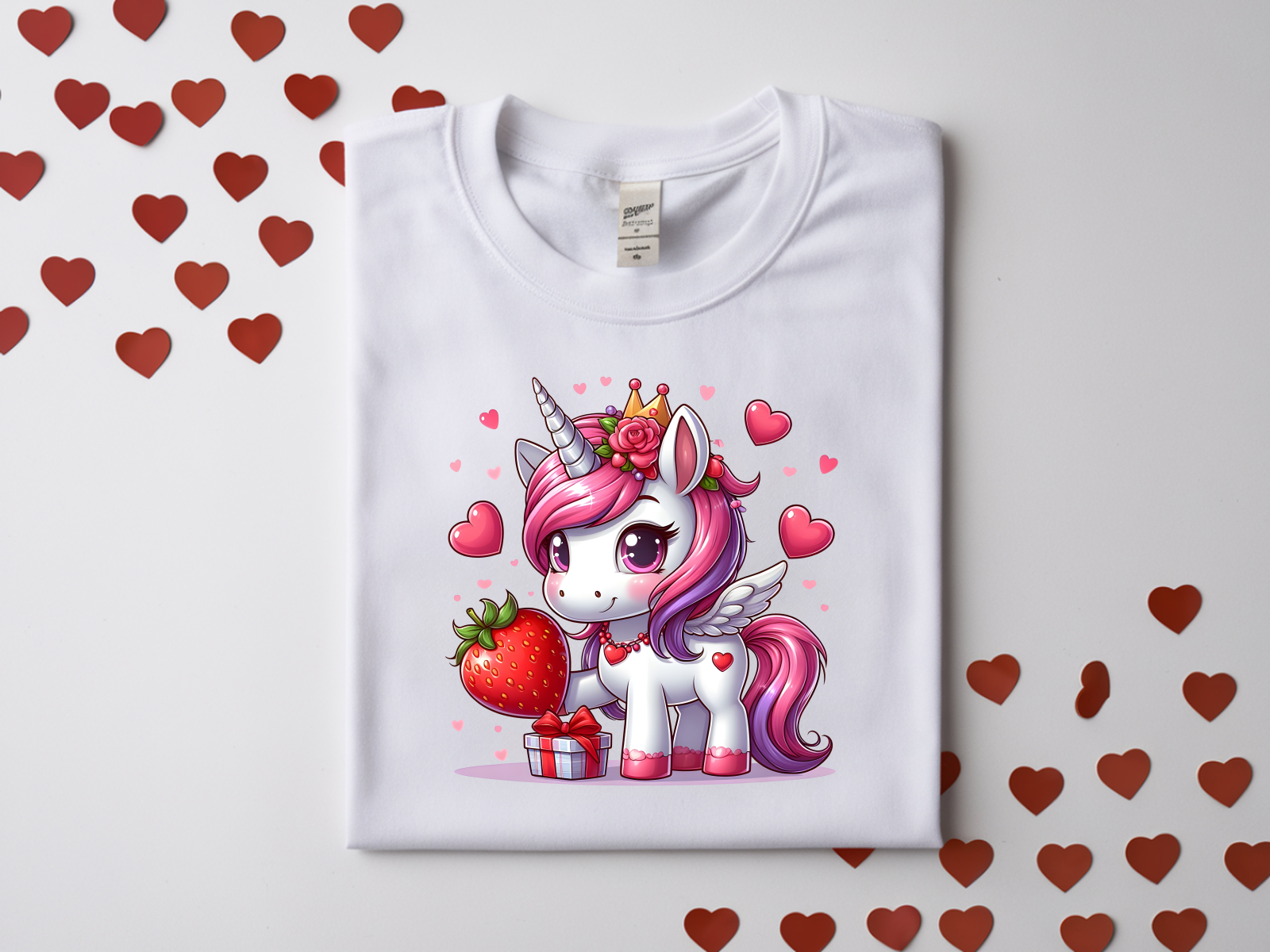 Valentine's Day Unicorn Top