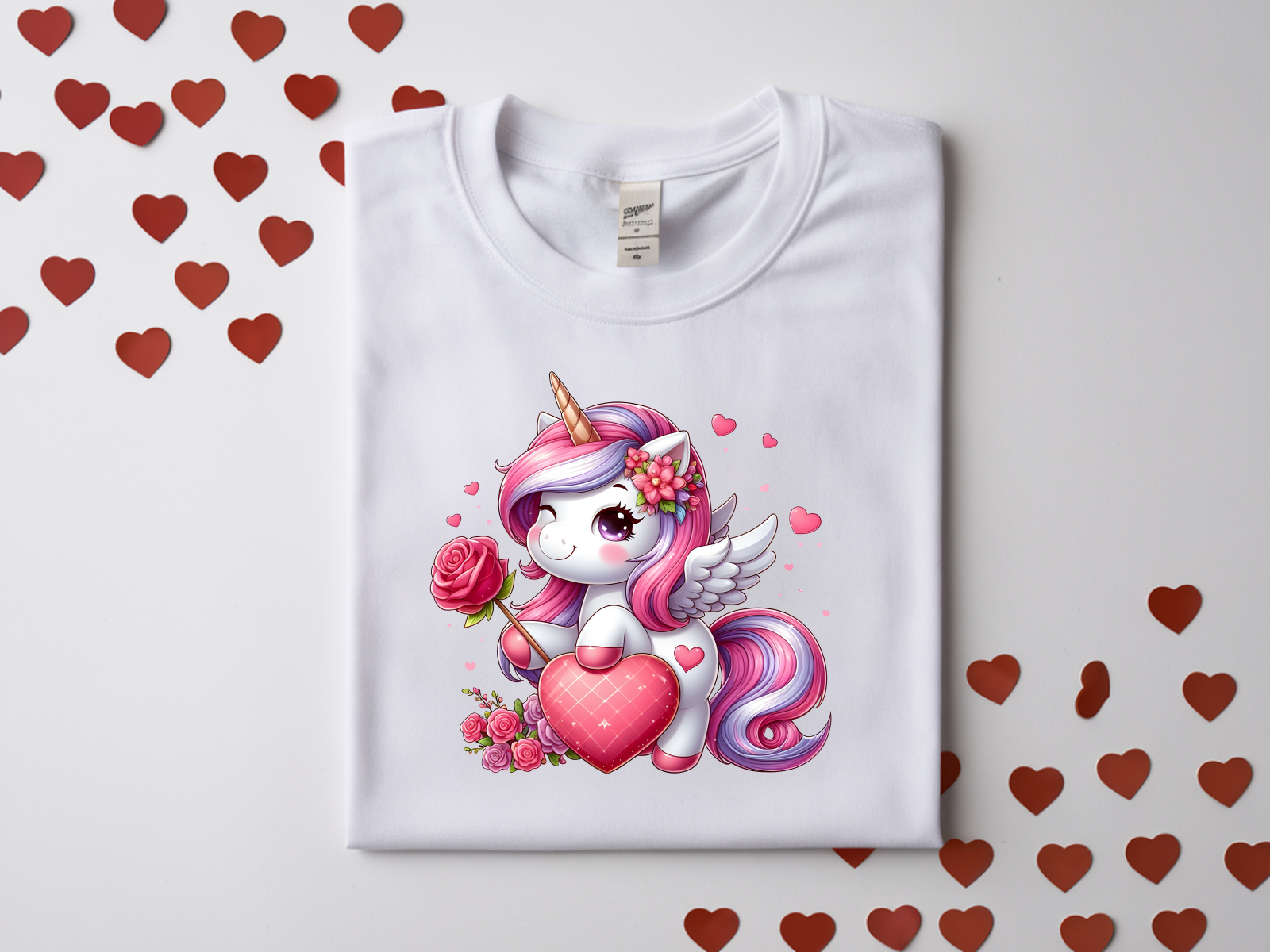 Valentine's Day Unicorn Top