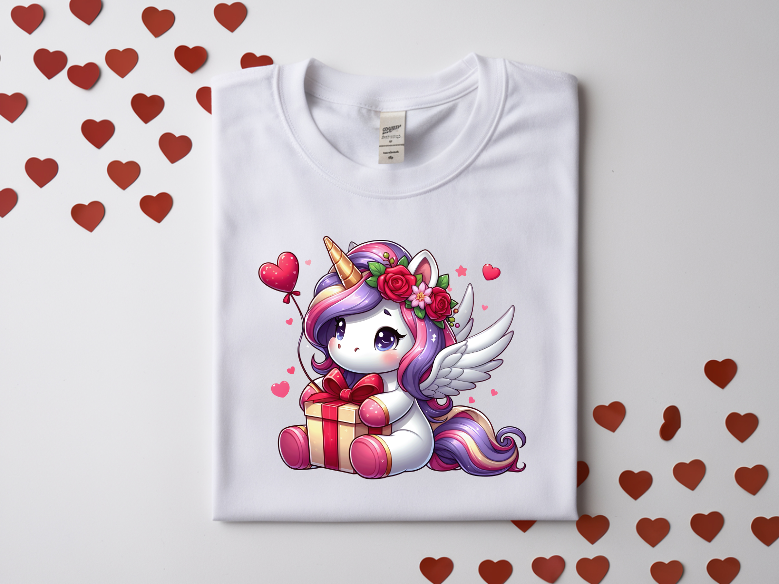 Valentine's Day Unicorn Top