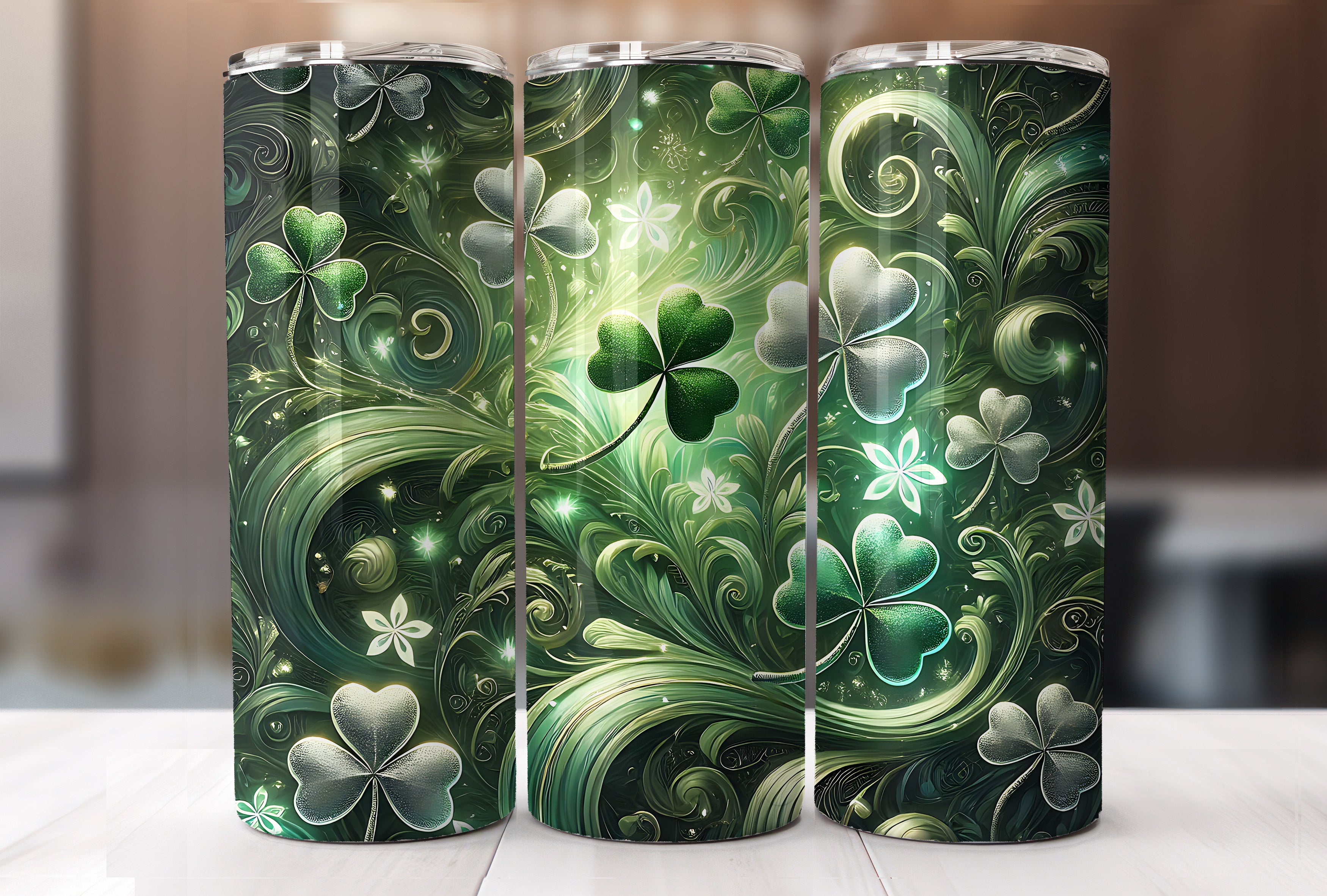 Shamrock Swirl Tumbler