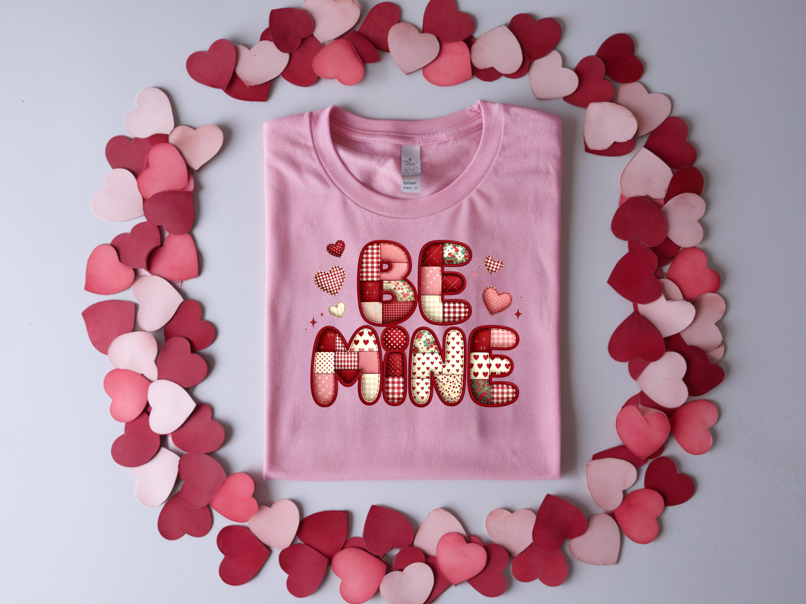 "Be Mine" Patchwork Quilt T-Shirt