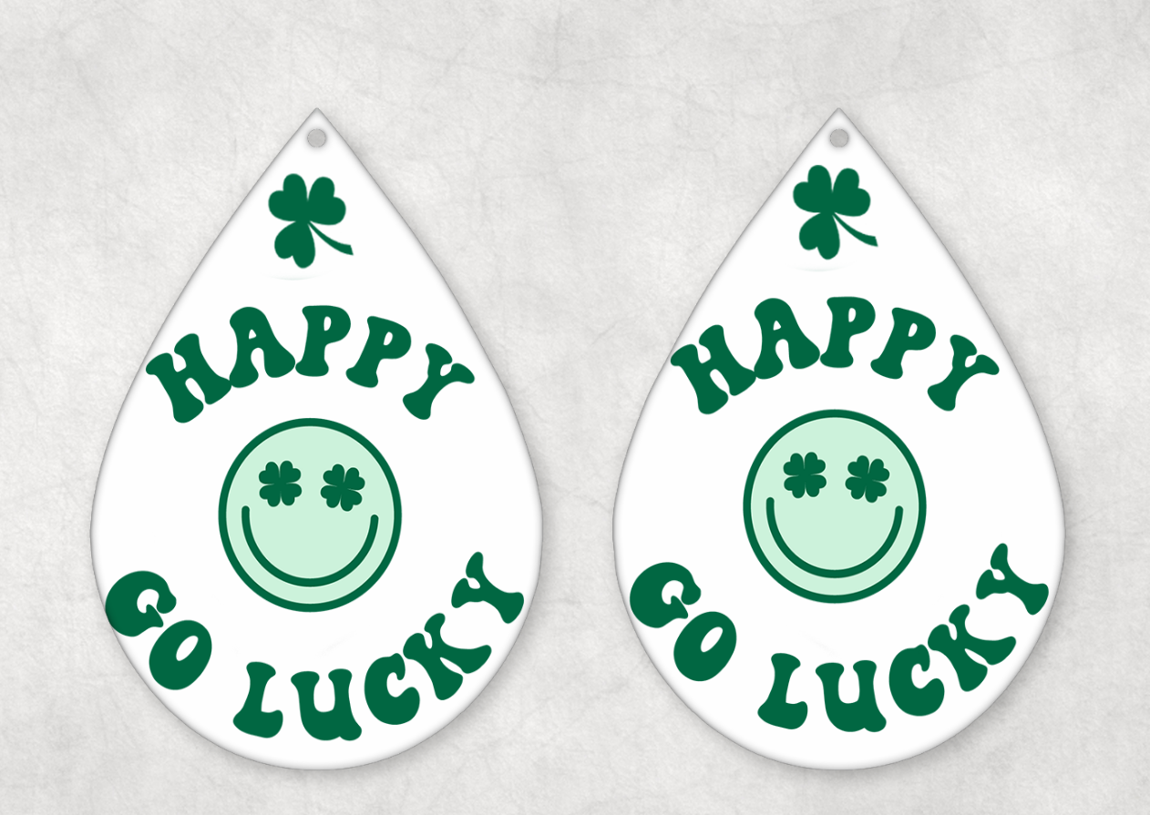 St Patrick's Day Themed Teardrop Earrings