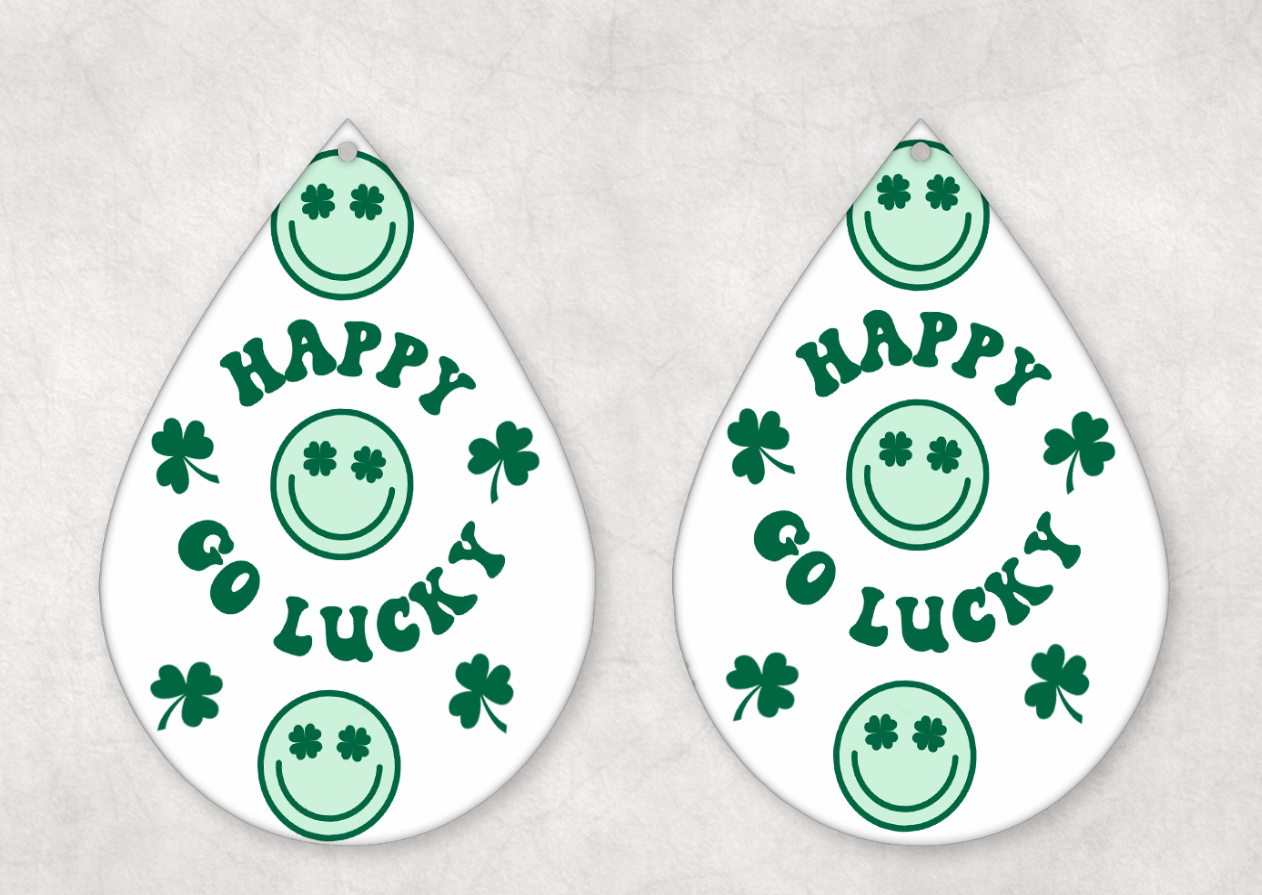 St Patrick's Day Themed Teardrop Earrings