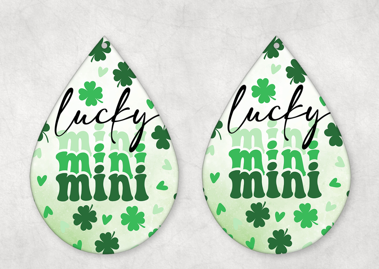 St Patrick's Day Themed Teardrop Earrings