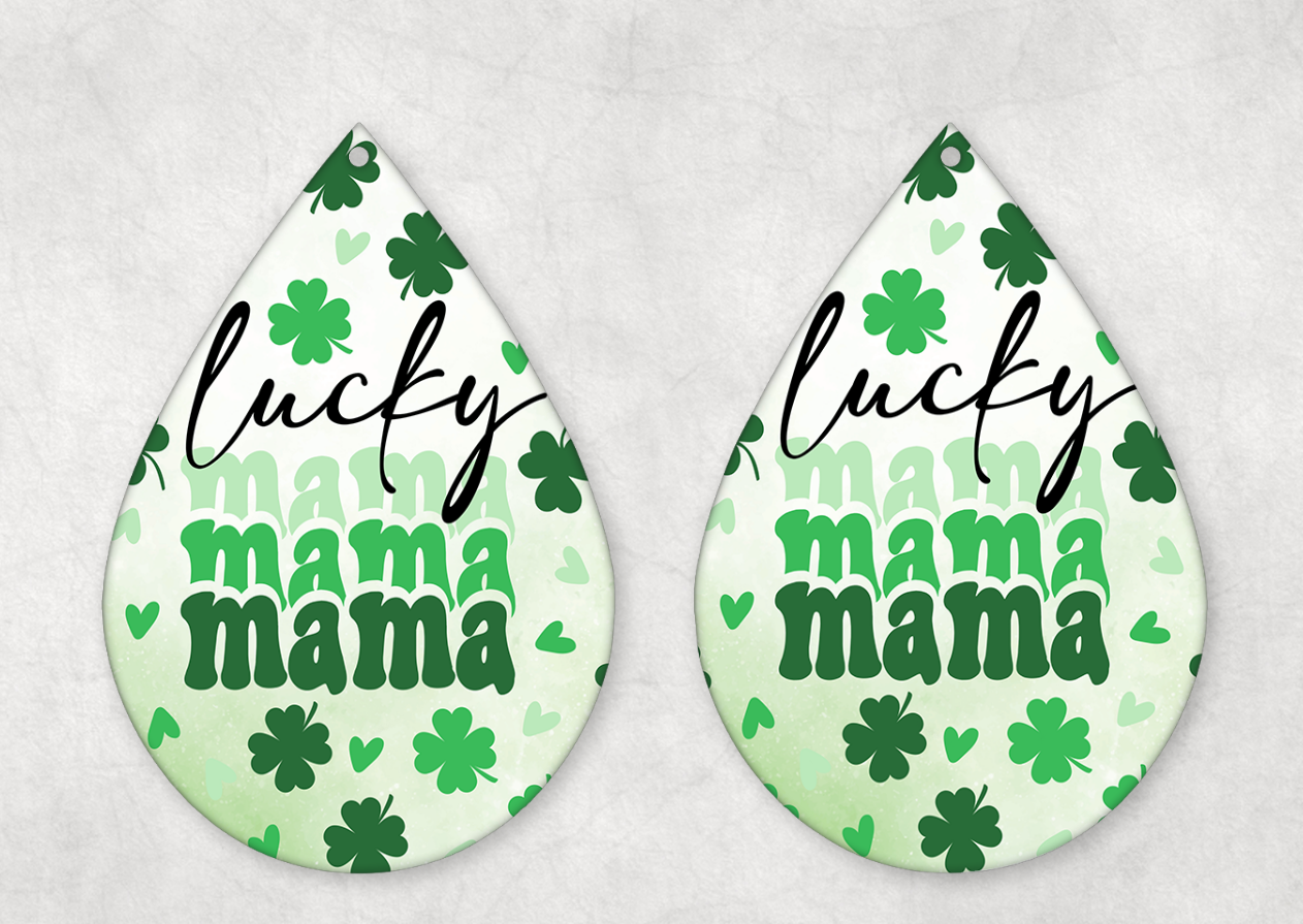 St Patrick's Day Themed Teardrop Earrings