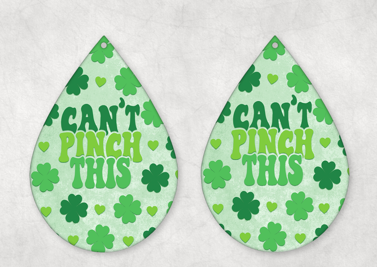 St Patrick's Day Themed Teardrop Earrings