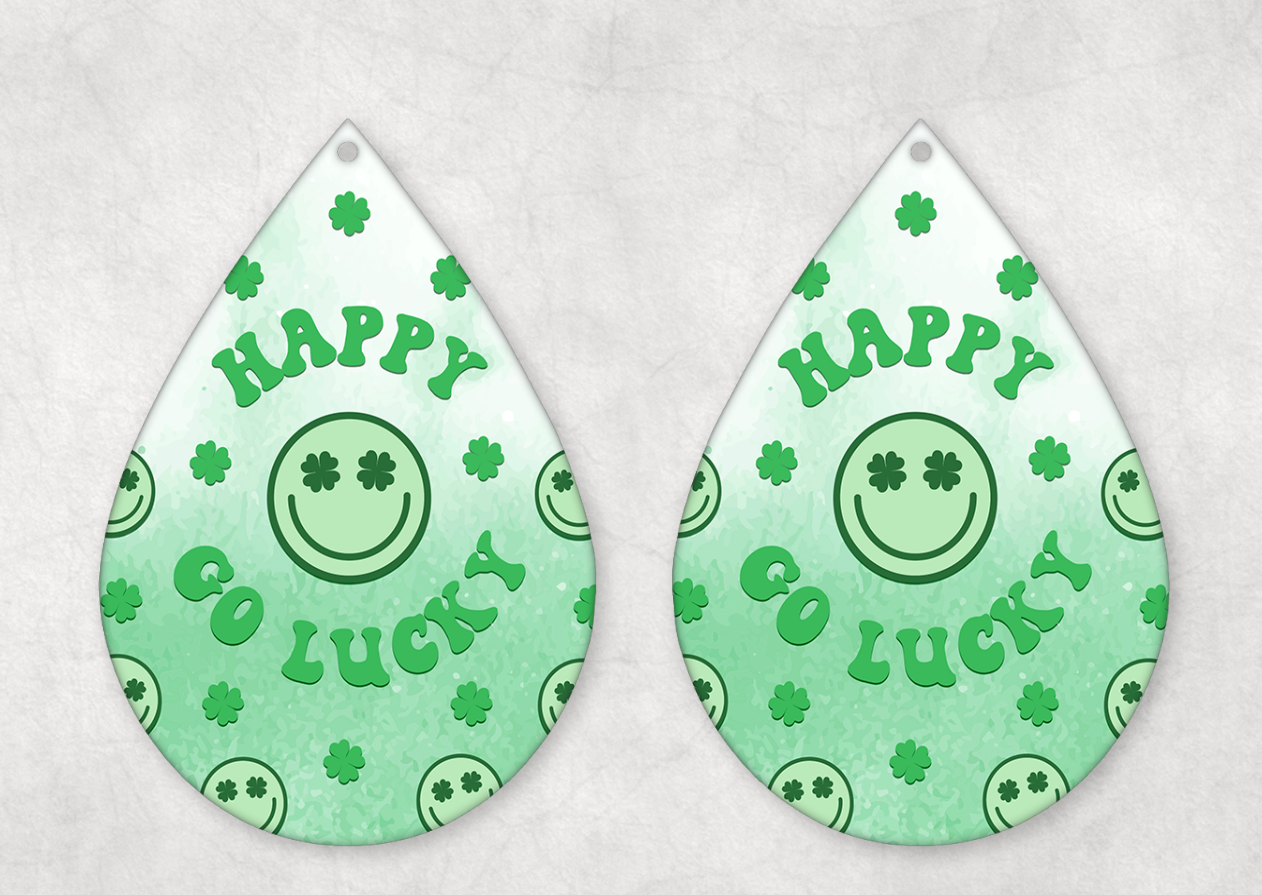 St Patrick's Day Themed Teardrop Earrings