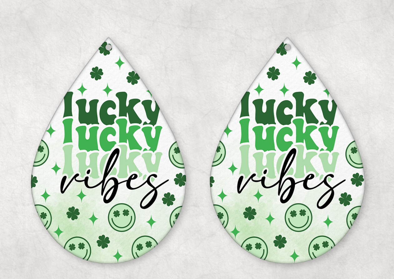 St Patrick's Day Themed Teardrop Earrings
