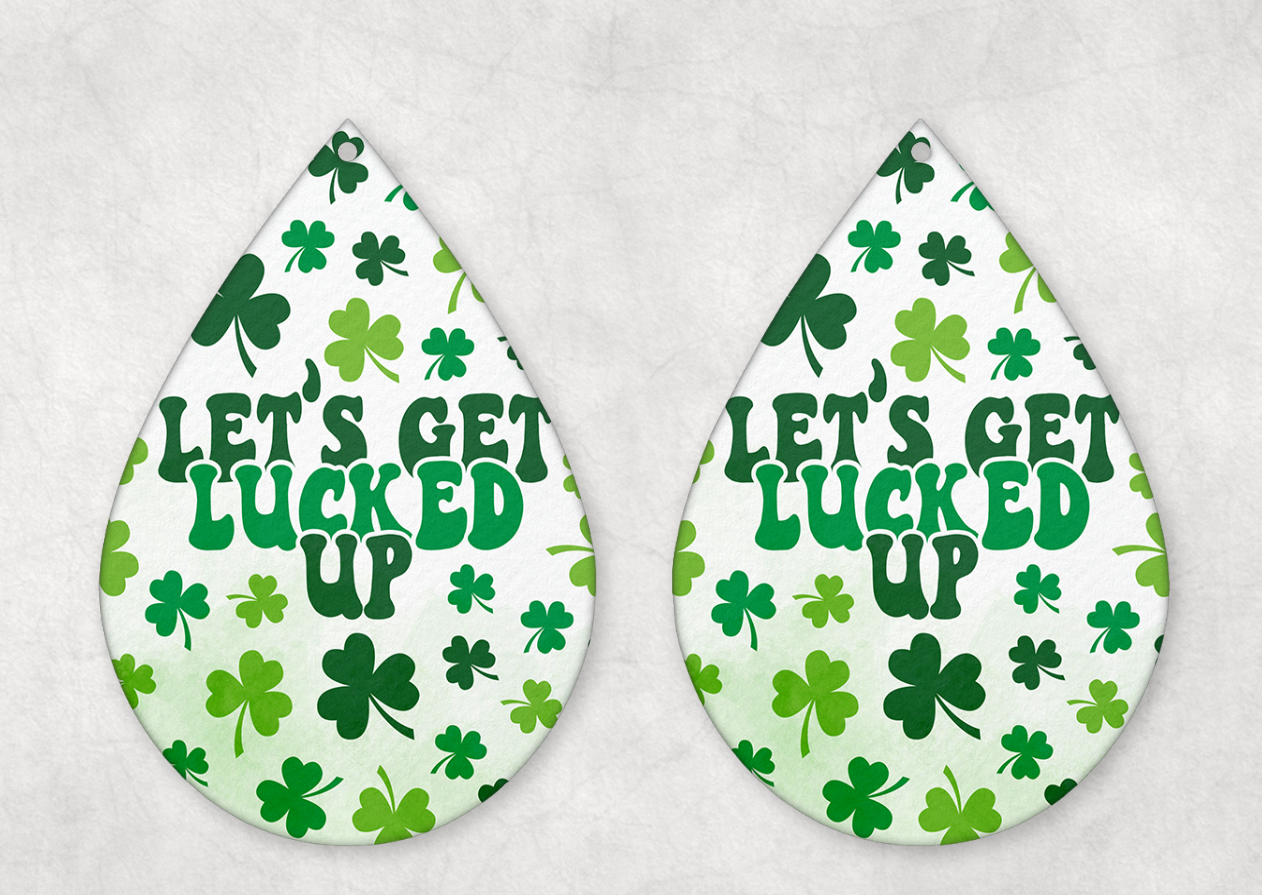 St Patrick's Day Themed Teardrop Earrings