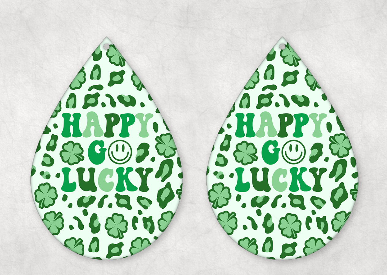 St Patrick's Day Themed Teardrop Earrings