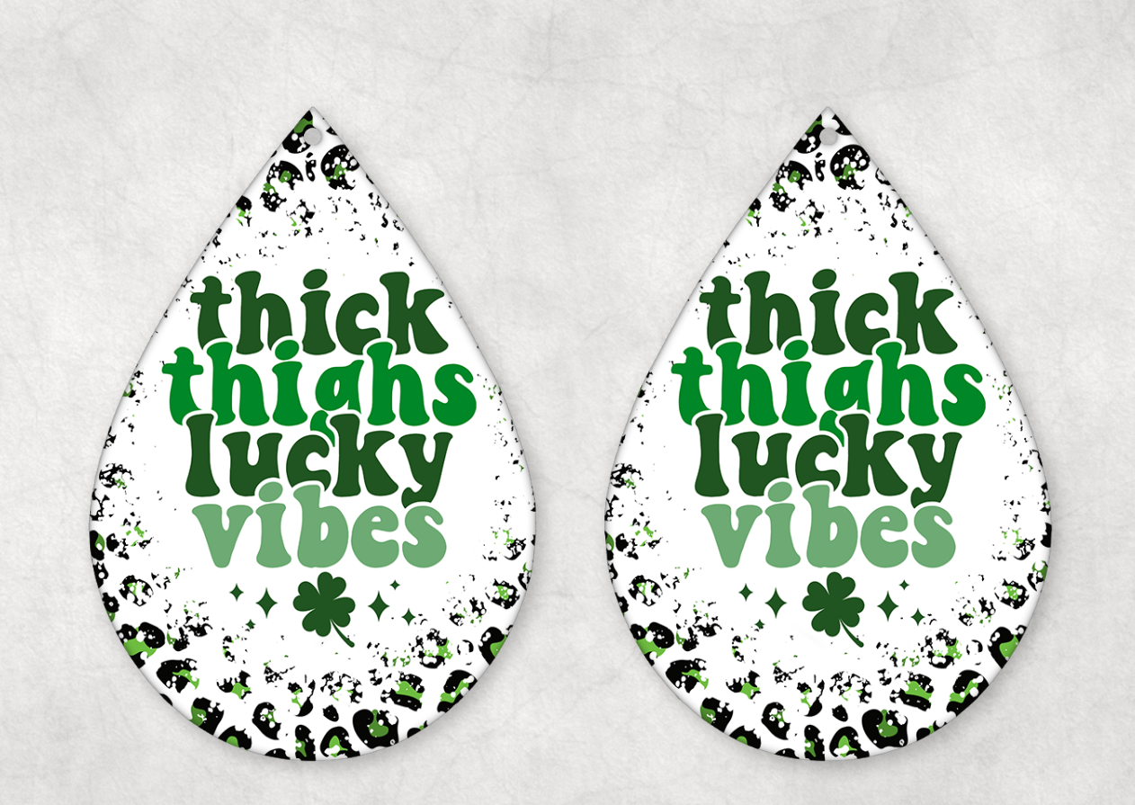 St Patrick's Day Themed Teardrop Earrings