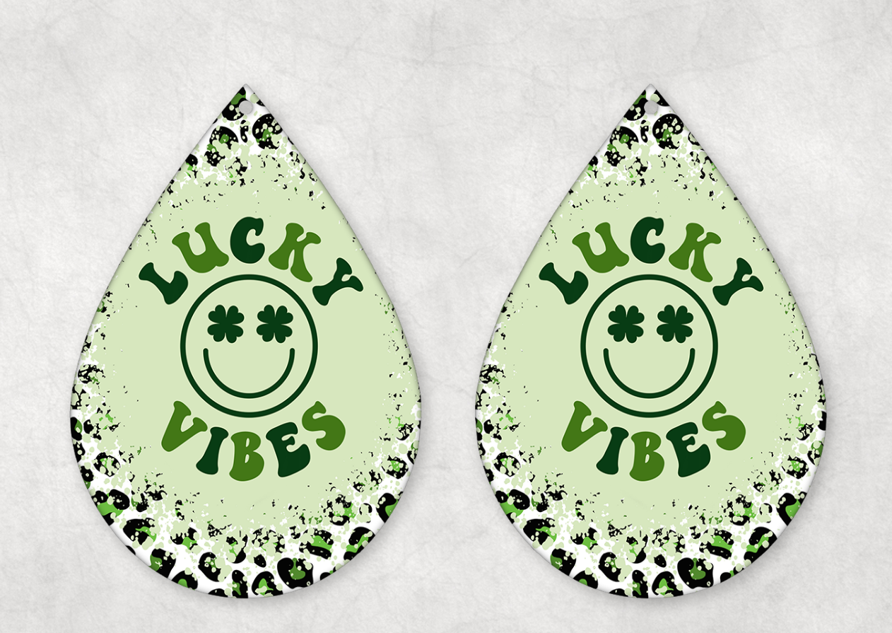 St Patrick's Day Themed Teardrop Earrings