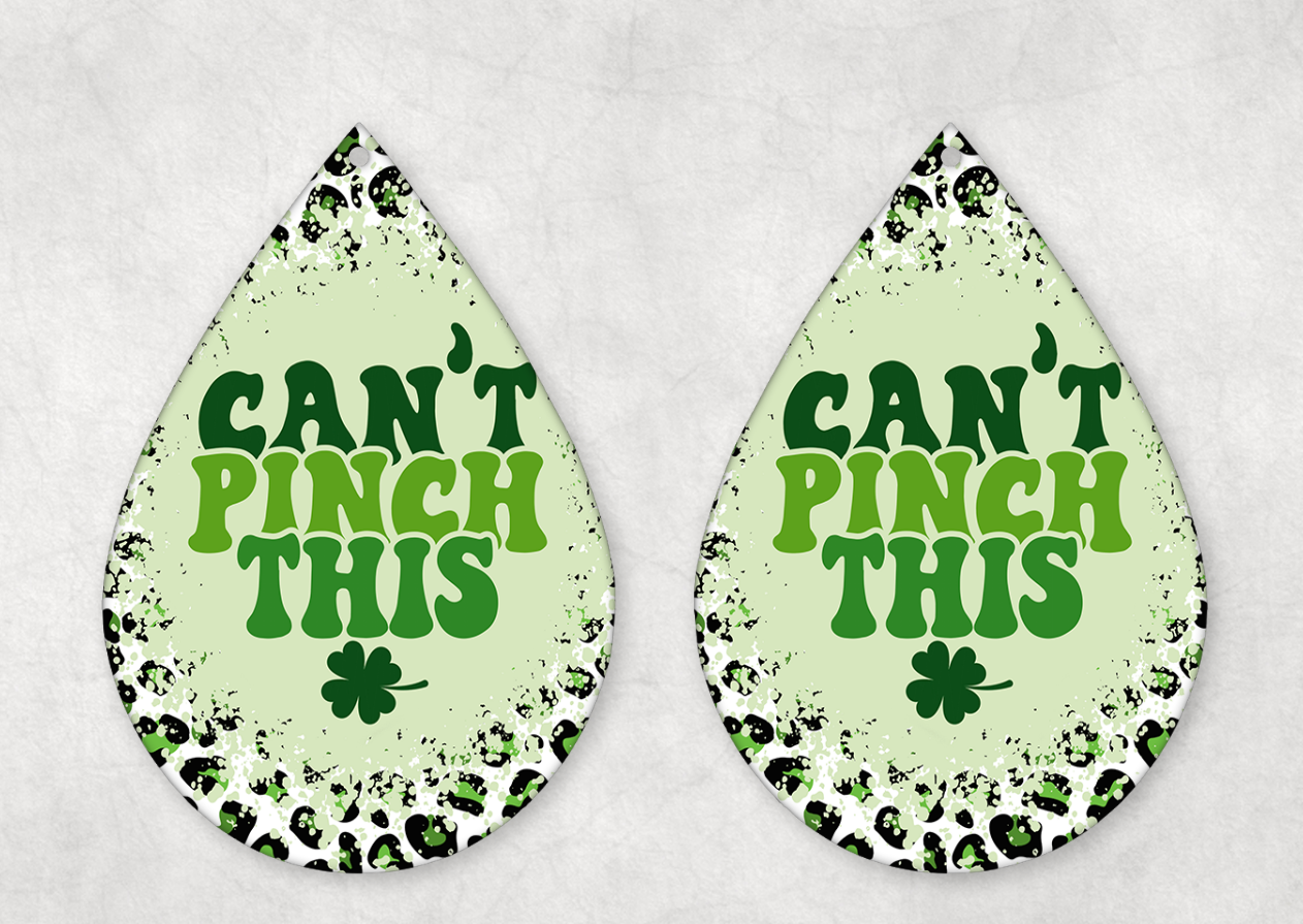 St Patrick's Day Themed Teardrop Earrings
