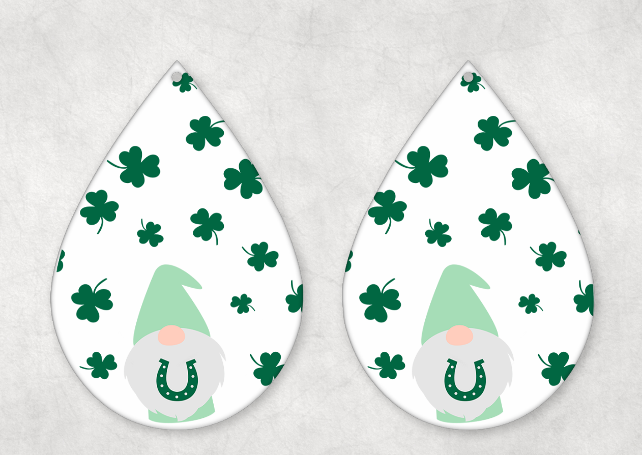 St Patrick's Day Themed Teardrop Earrings