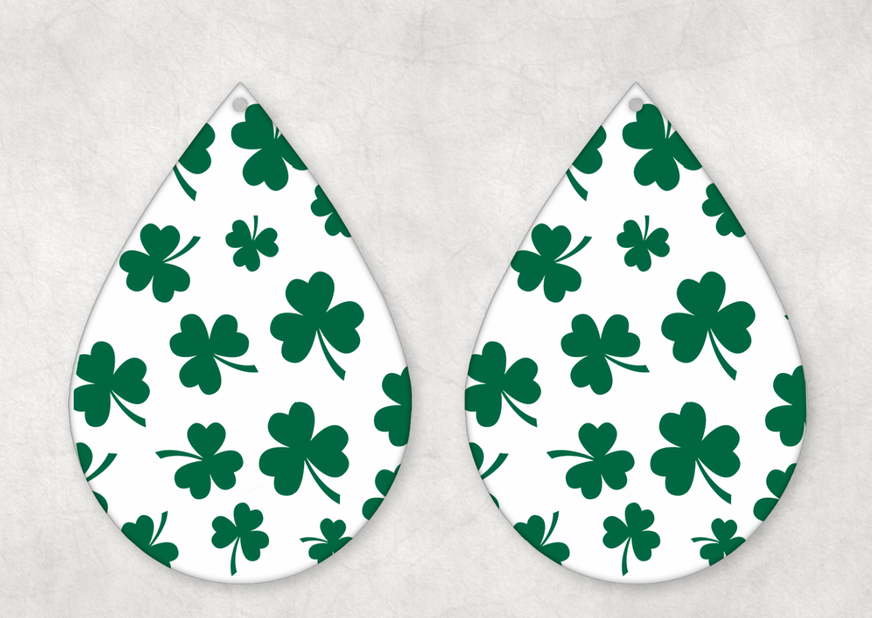 St Patrick's Day Themed Teardrop Earrings