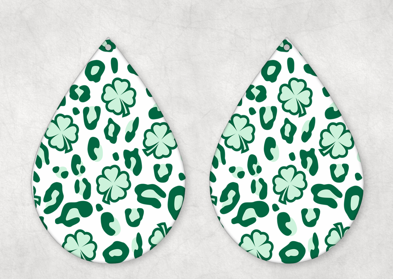 St Patrick's Day Themed Teardrop Earrings