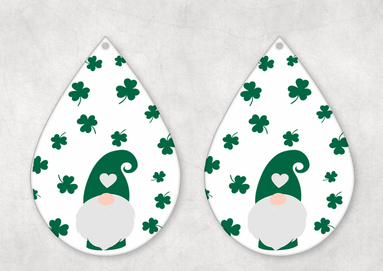St Patrick's Day Themed Teardrop Earrings