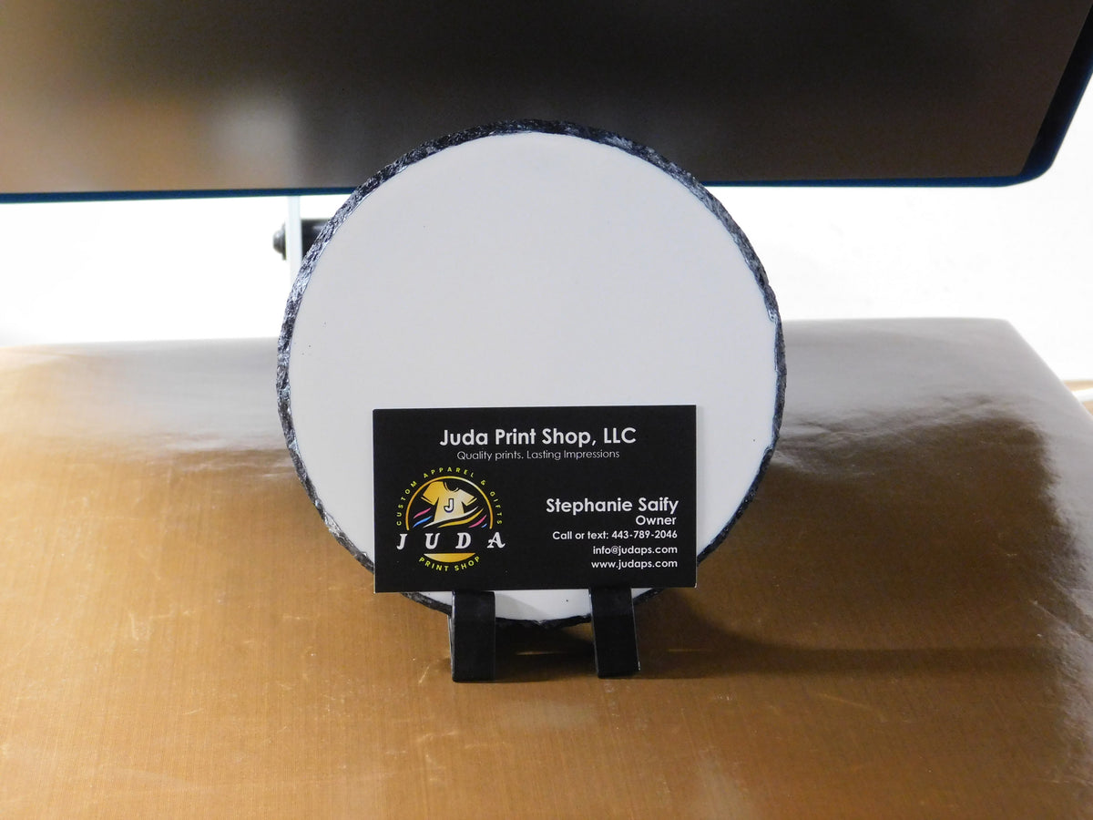 6" Round Photo Slate