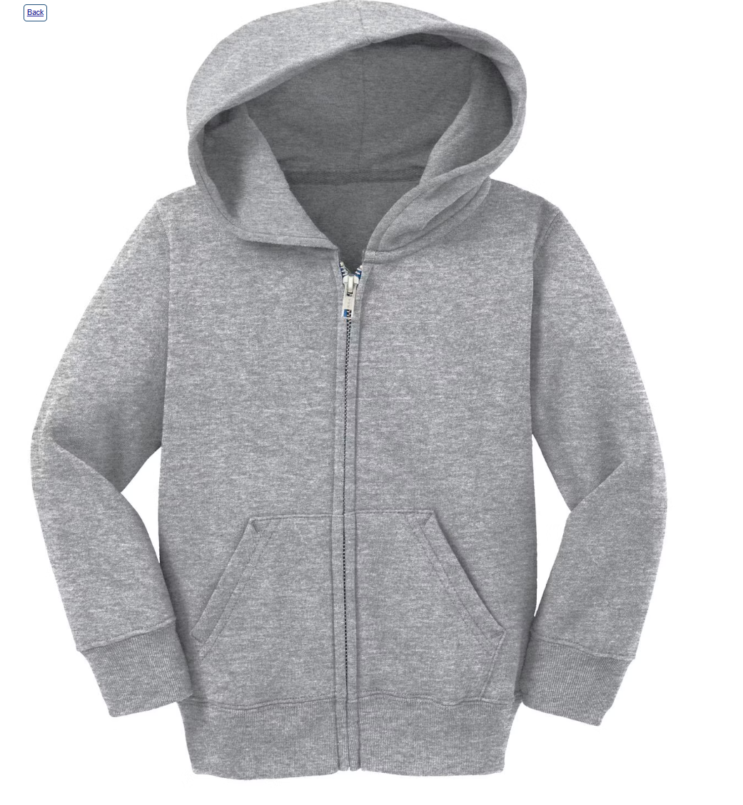 Toddler Full Zip Hoodie