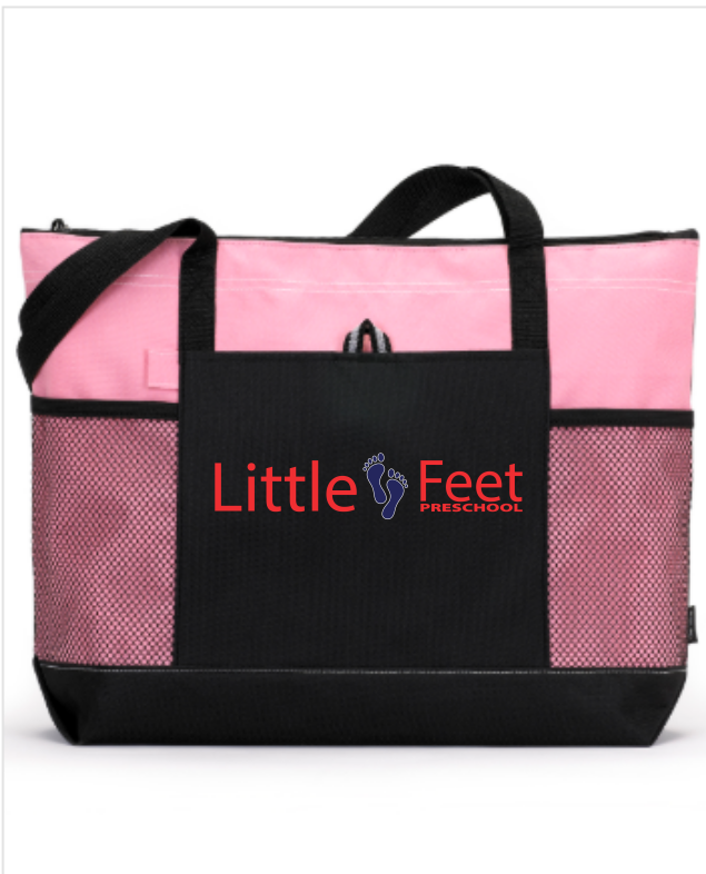 Zip Tote with Side Pockets