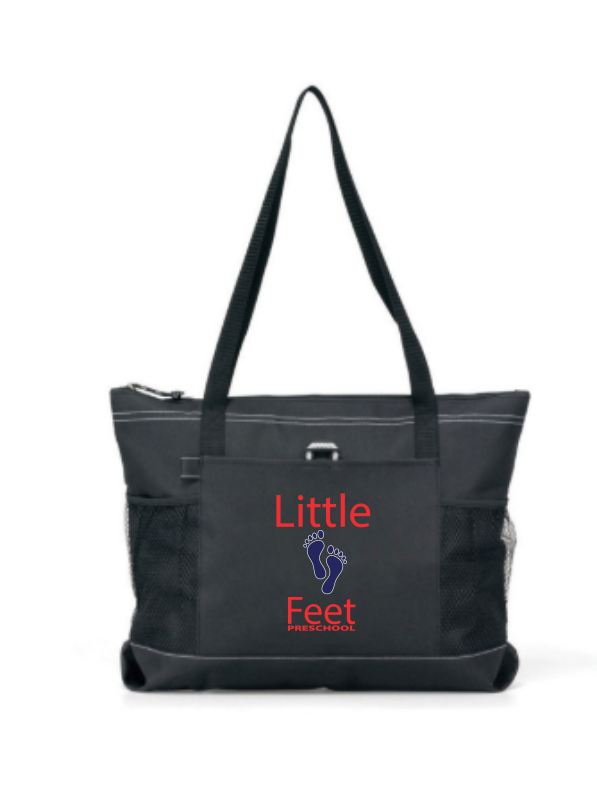 Zip Tote with Side Pockets