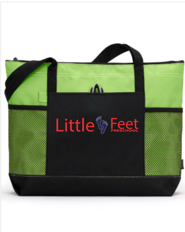 Zip Tote with Side Pockets