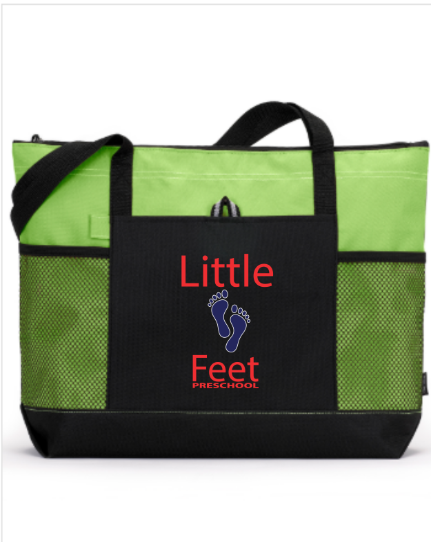 Zip Tote with Side Pockets