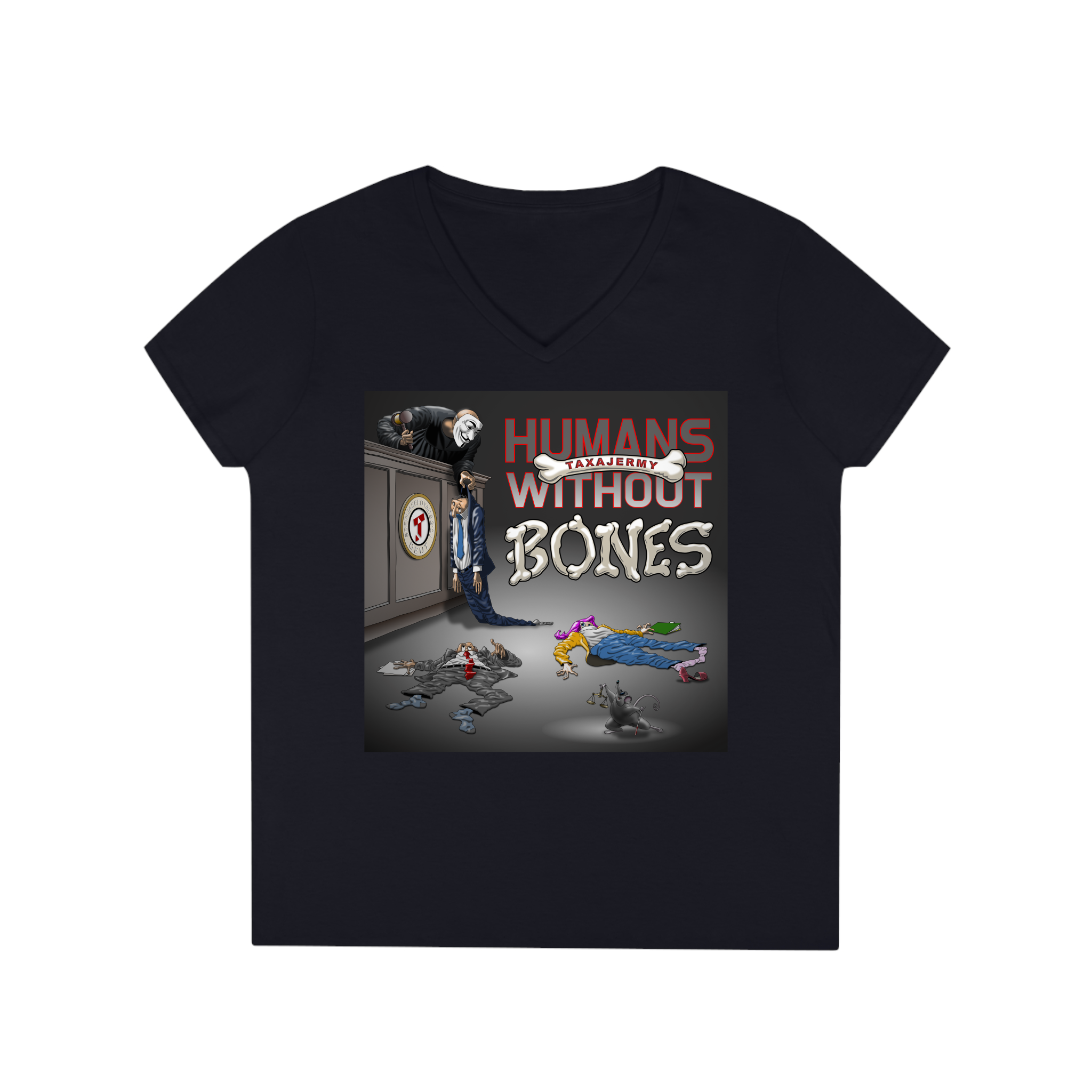 Humans Without Bones Ladies V-Neck