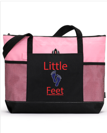 Zip Tote with Side Pockets